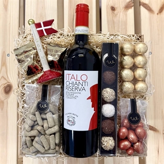 Gavekurv til mor med lys og tekst