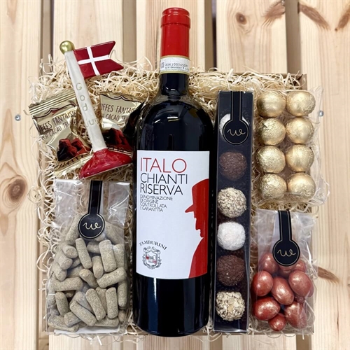 Gavekurv til mor med lys og tekst