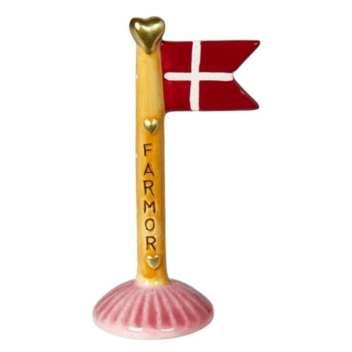 Flagga Mormor H: 14cm