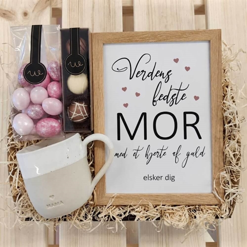 Gåvokorg till mamma med kopp