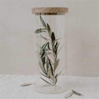 Förvaringsburk hjärta vit 25 cm