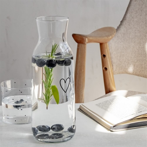 Karaff Hjärta Svart