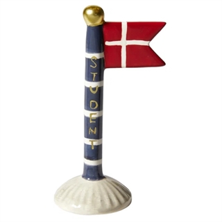 Flagga Student blå H: 14cm