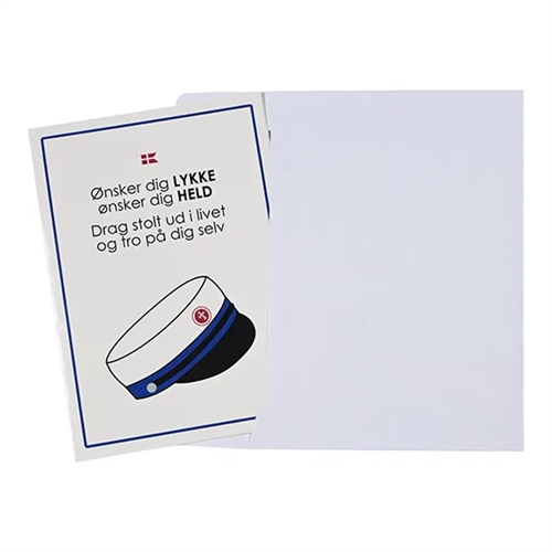 Studentkort, H 14,8 cm, B 10,5 cm - BLÅ