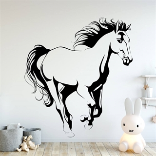 En vacker detaljerad häst - en perfekt wallsticker till hästflickor 