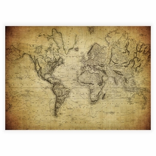 Poster - Vintage karta från 1814