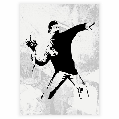 Poster - Blomsteraktivist av Banksy