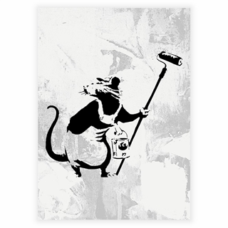 Poster - Målande råtta av Banksy