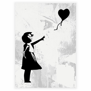 Poster - Flicka med ballongen av Banksy