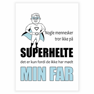 Poster till pappa -  Superhjältar
