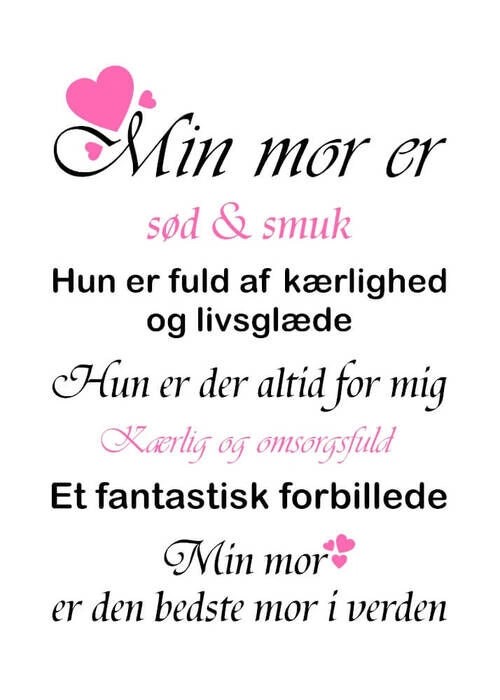 Poster - Min/Vår mamma