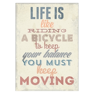 Poster - Life is like riding a bicycle