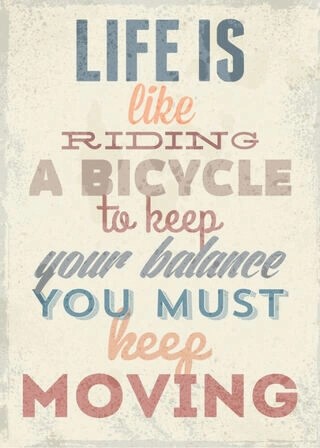 Poster - Life is like riding a bicycle