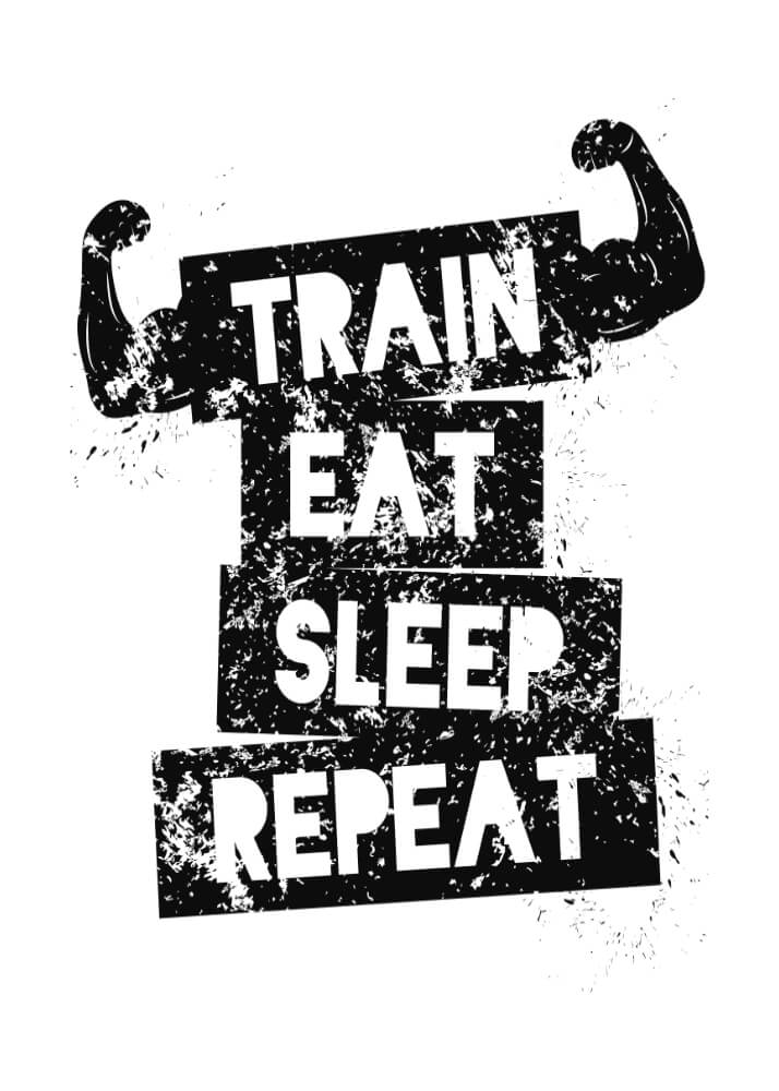 Poster - Train eat sleep repeat