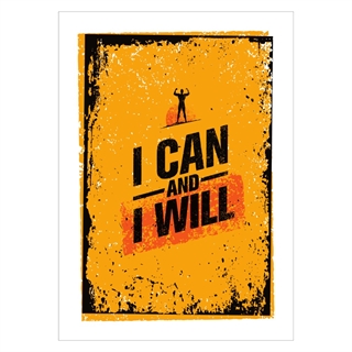 Poster - I can and I will
