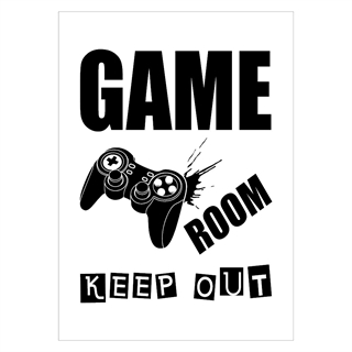 Poster - Game Room Keep Out Controller