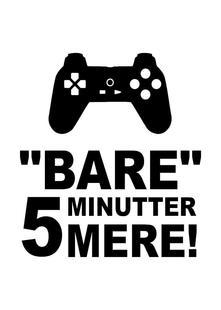 Poster - Bara 5 minuter till -  Controller