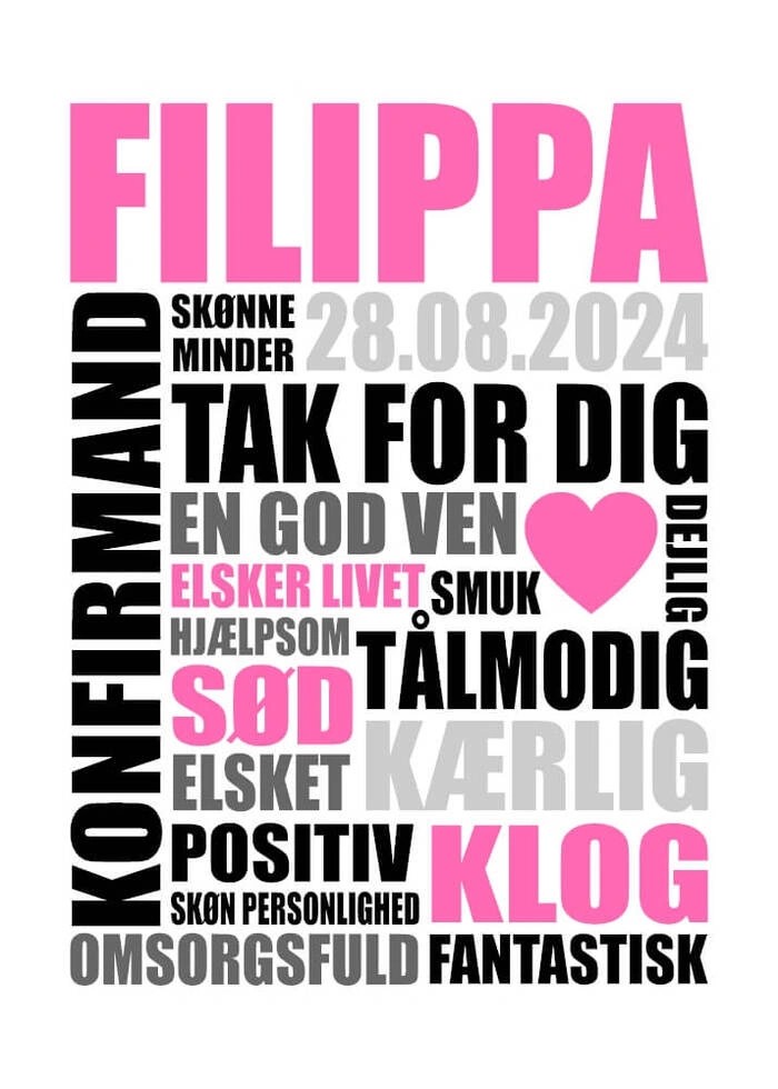 Personlig poster - Flicka