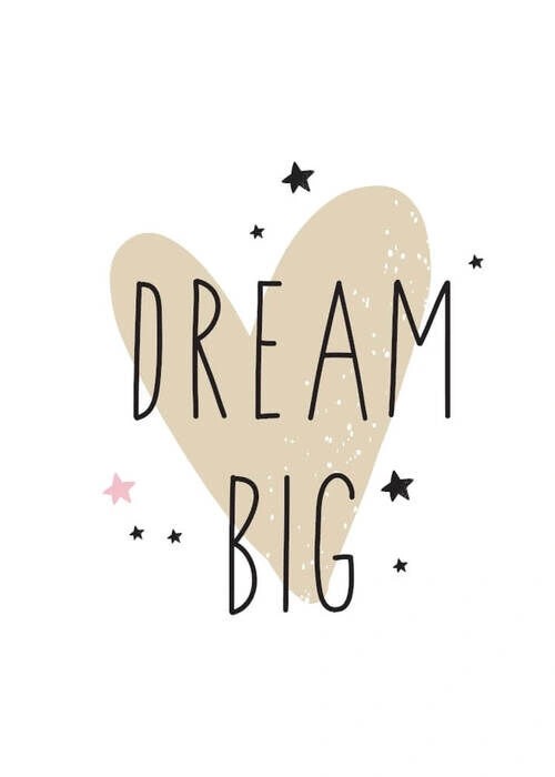 Barn poster - Dream big heart