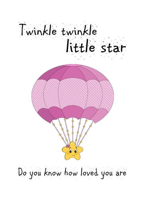 Twinkle little star - Poster till flickor