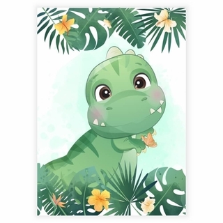 Poster - Grön Dino