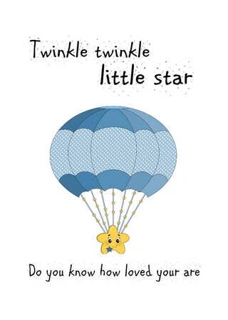 Twinkle twinkle little star - Poster till pojkar