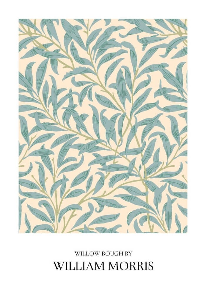 Poster med WILLOW BOUGH AV William Morris 2