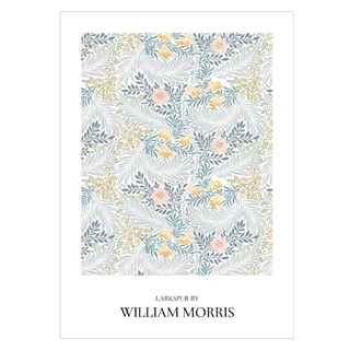 Poster -  LARKSPUR BY William Morris 1