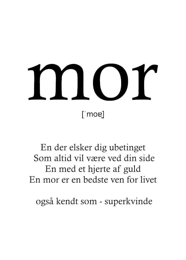 Poster - Definitionen av en mamma