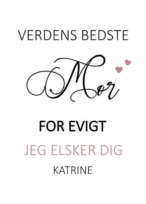 Poster - Mamma för alltid, älskar dig