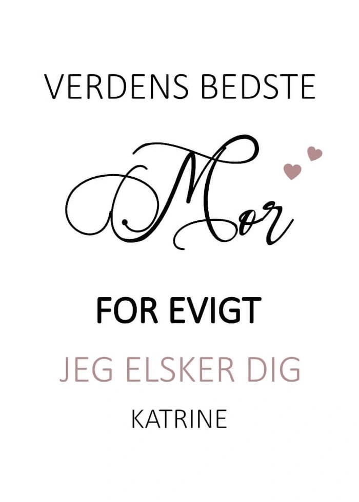 Poster - Mamma för alltid, älskar dig