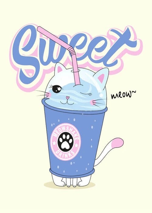 Poster - Sweet Meowshake