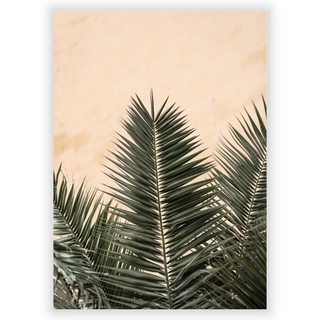 Affisch med palmblad 2