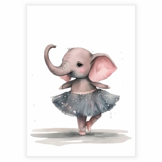 Poster - Ballerinaelefant