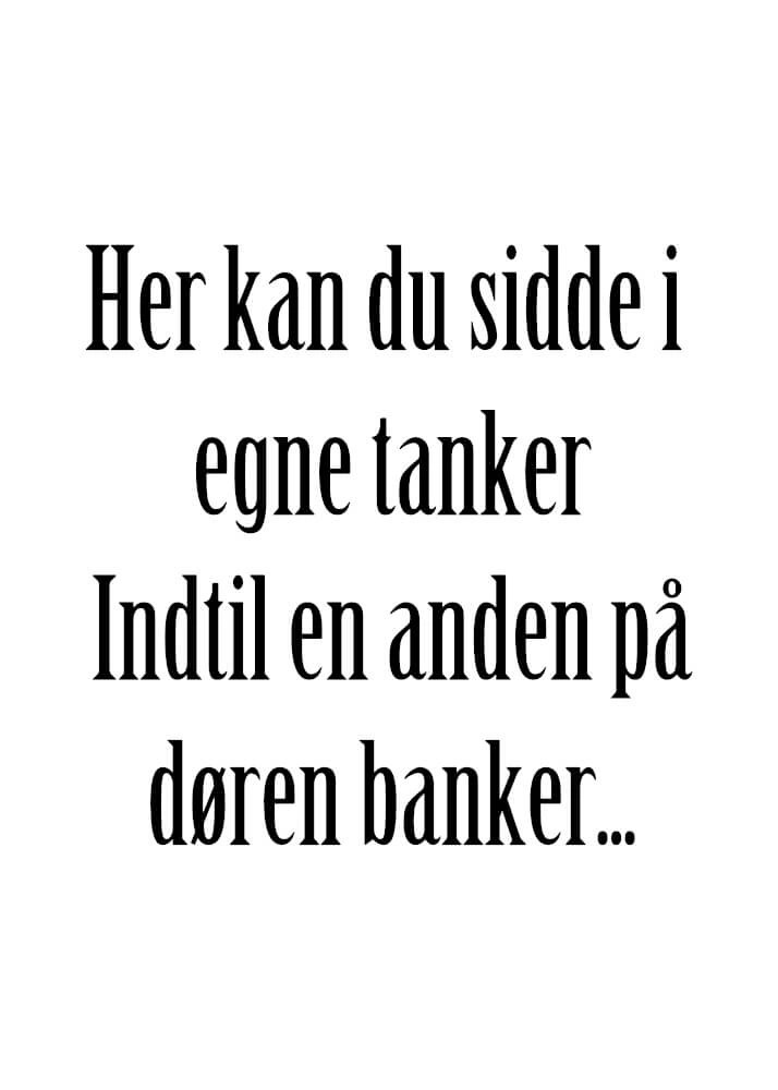 Poster i vitt: Här kan du sitta i egna tankar