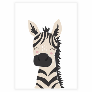 Zebra - Barnposter