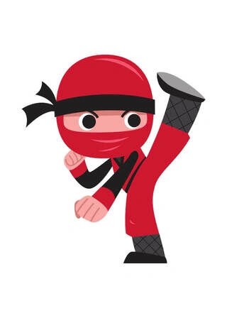 Red Ninja 2 - Barnposter