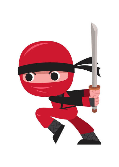 Red Ninja 3 - Barnposter