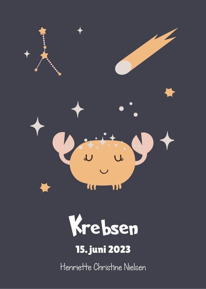 Gullig barnposter med namn och datum ljusblå - fin födelseposter för barn