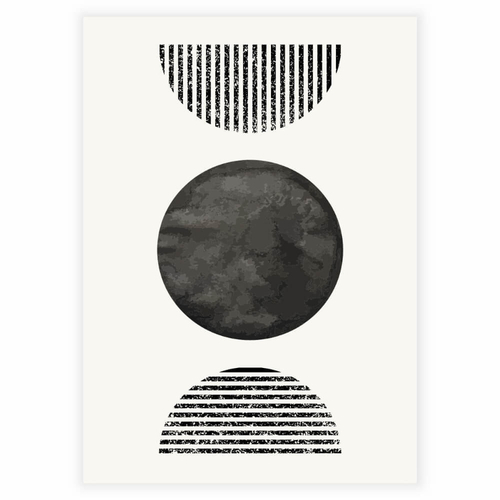 Poster - Ljus abstrakta cirklar