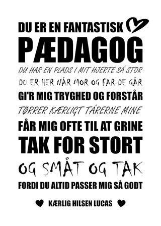 En fantastisk pedagogposter