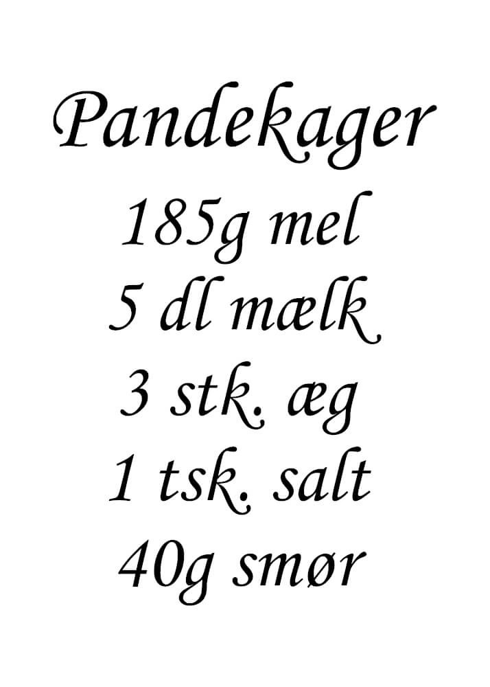 Poster - Med pannkaksrecept