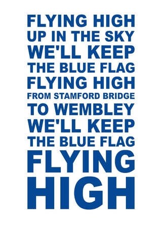 Poster - CHELSEA F.C. - FLYING HIGH