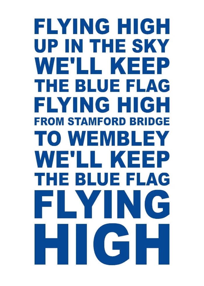 Poster - CHELSEA F.C. - FLYING HIGH