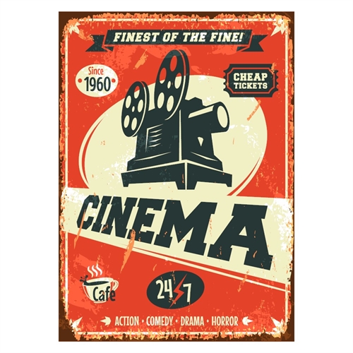 Poster med texten Finest of the fine Cinema