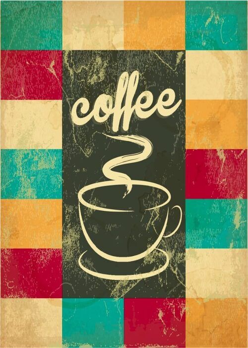 Poster - Coffee tekst tern