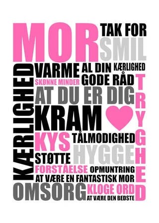 Poster - Mamma tack för…