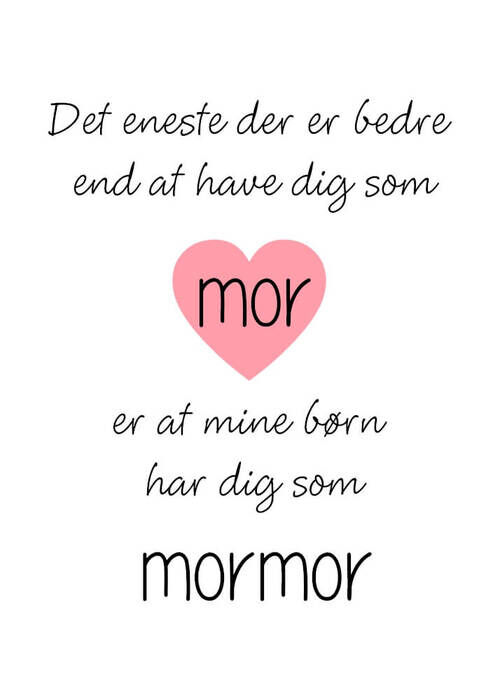 Poster - Det enda som är bättre Mormor