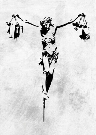 Poster - Jesus av Banksy