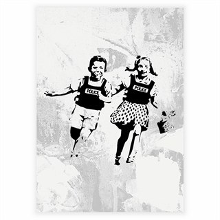Poster med barn som leker av Banksy